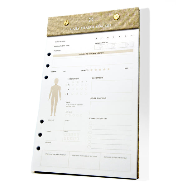 CanPlan Daily Health Tracker Notepad