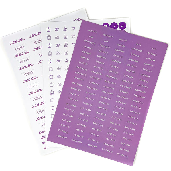 Cancer Planner Sticker Sheet