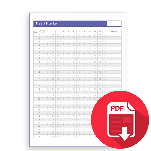 CanPlan Sleep Tracker (PDF Download)