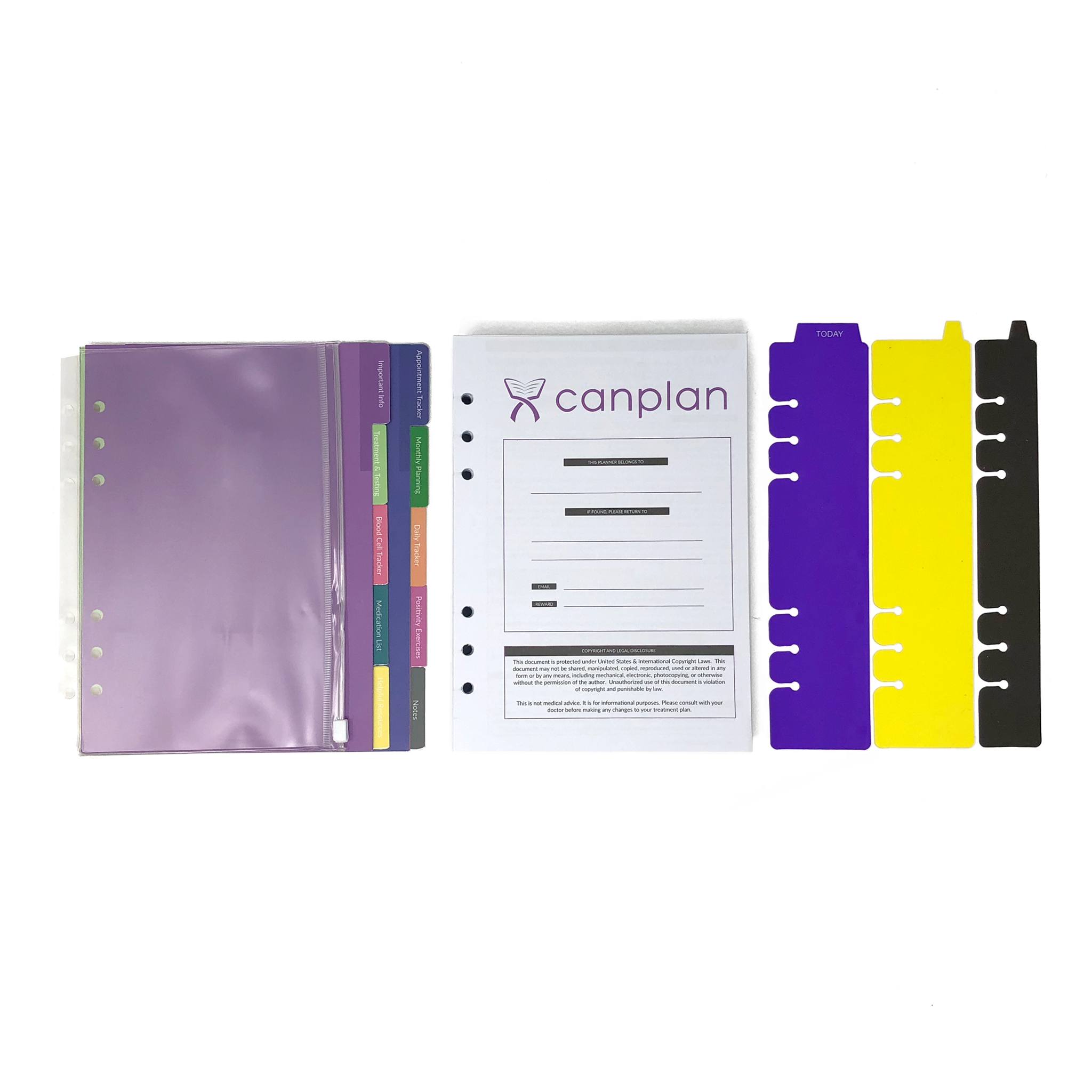 Cancer Planner Refill (Inside Pages + Accessories Only) | CanPlan ...